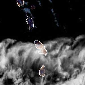 météo tropicale : Image satellite .