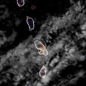 météo tropicale : Image satellite .