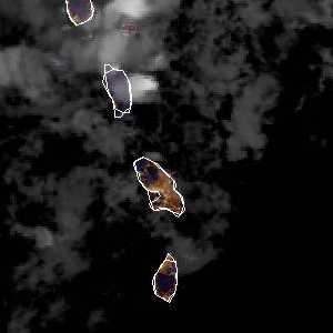 météo tropicale : Image satellite .