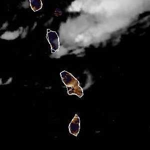 tropical weather: Satellite image.