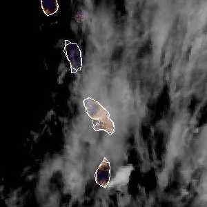 météo tropicale : Image satellite .