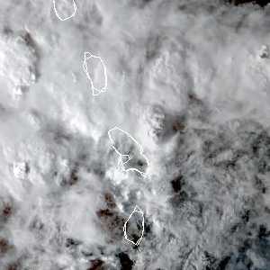 météo tropicale : Image satellite .