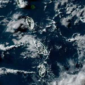 météo tropicale : Image satellite .