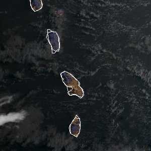 météo tropicale : Image satellite .