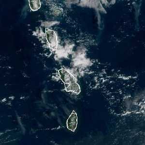 météo tropicale : Image satellite .