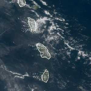 météo tropicale : Image satellite .