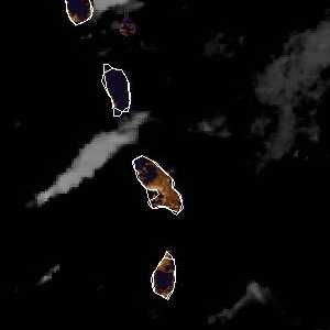météo tropicale : Image satellite .