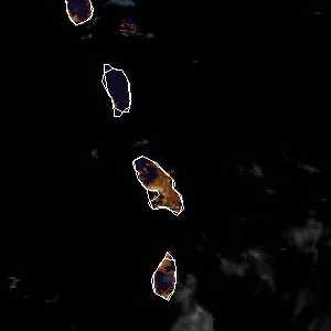 météo tropicale : Image satellite .