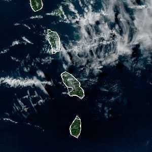 météo tropicale : Image satellite .