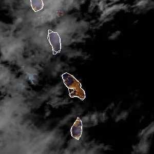 météo tropicale : Image satellite .