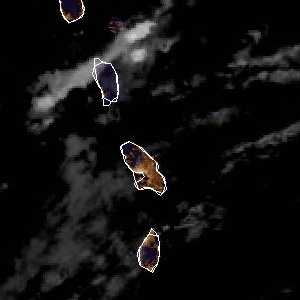météo tropicale : Image satellite .