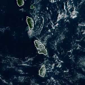 météo tropicale : Image satellite .