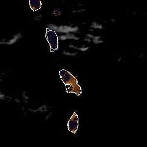 météo tropicale : Image satellite .