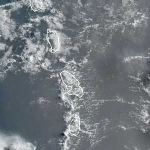 météo tropicale : Image satellite .
