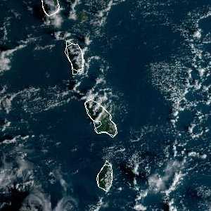 météo tropicale : Image satellite .