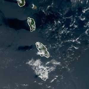 météo tropicale : Image satellite .