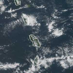 météo tropicale : Image satellite .