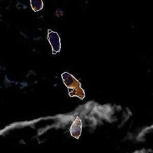 météo tropicale : Image satellite .