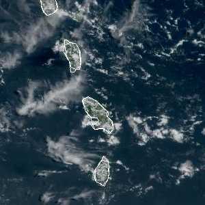 météo tropicale : Image satellite .