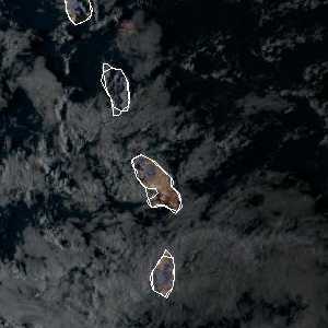 météo tropicale : Image satellite .