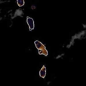 météo tropicale : Image satellite .