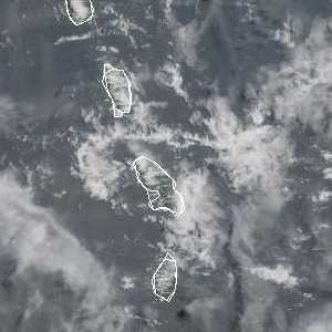 météo tropicale : Image satellite .