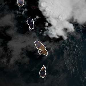 météo tropicale : Image satellite .