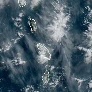 météo tropicale : Image satellite .