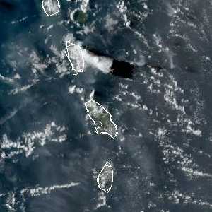 météo tropicale : Image satellite .