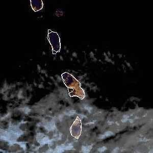 météo tropicale : Image satellite .