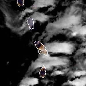 météo tropicale : Image satellite .