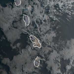 météo tropicale : Image satellite .
