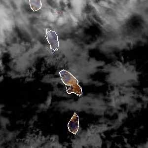 météo tropicale : Image satellite .