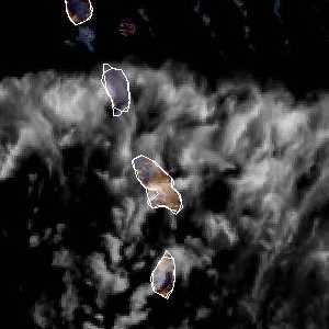 météo tropicale : Image satellite .