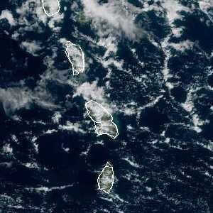 météo tropicale : Image satellite .