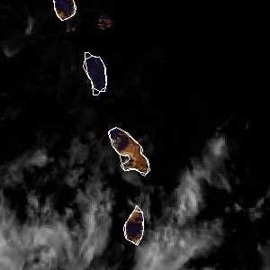 météo tropicale : Image satellite .