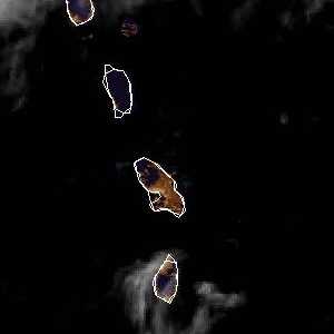 météo tropicale : Image satellite .