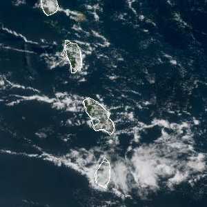 météo tropicale : Image satellite .