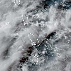 météo tropicale : Image satellite .