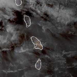 météo tropicale : Image satellite .