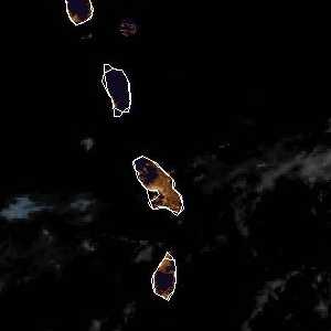 météo tropicale : Image satellite .