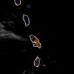 météo tropicale : Image satellite .