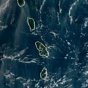 météo tropicale : Image satellite .
