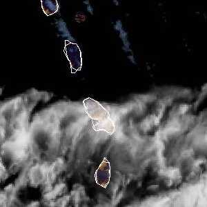 météo tropicale : Image satellite .