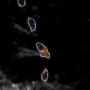 météo tropicale : Image satellite .