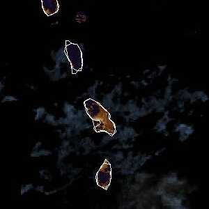 météo tropicale : Image satellite .