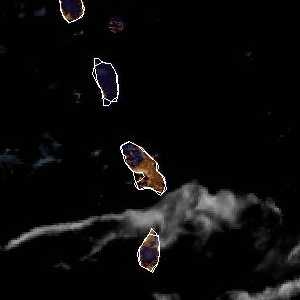 météo tropicale : Image satellite .