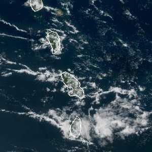 météo tropicale : Image satellite .