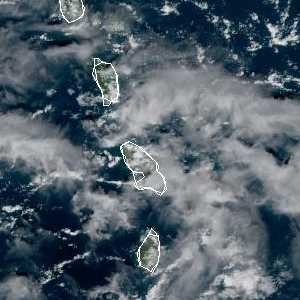 météo tropicale : Image satellite .