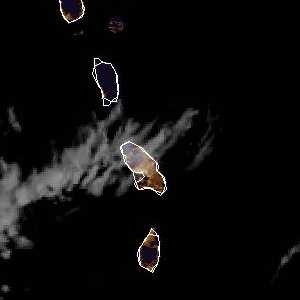 météo tropicale : Image satellite .